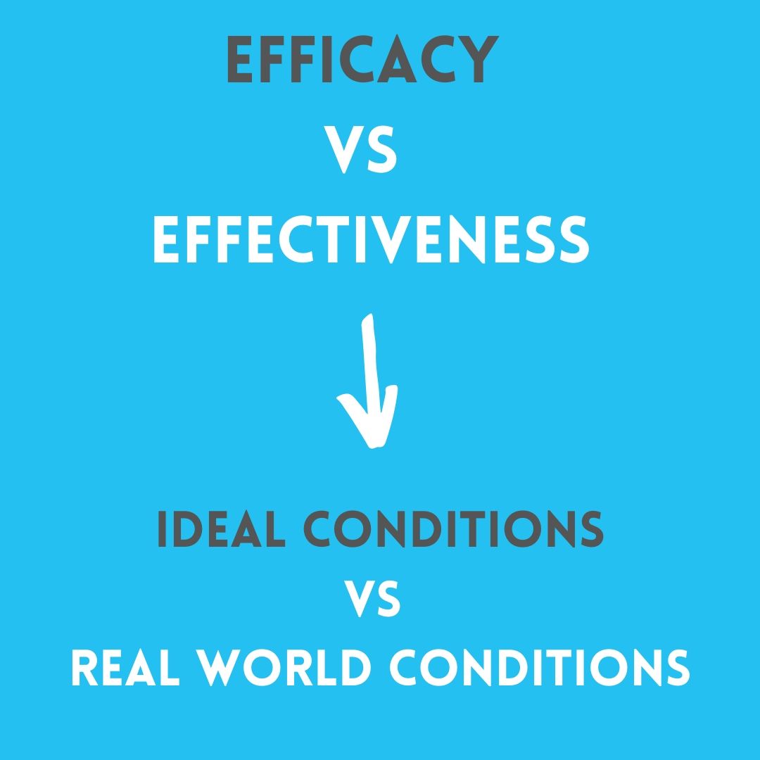 efficacy vs effectiveness